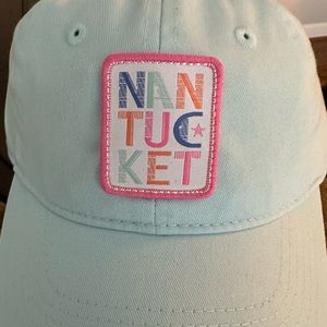 Nantucket Women’s Cap. Light Blue with Nantucket patch on Front. New with Tags.